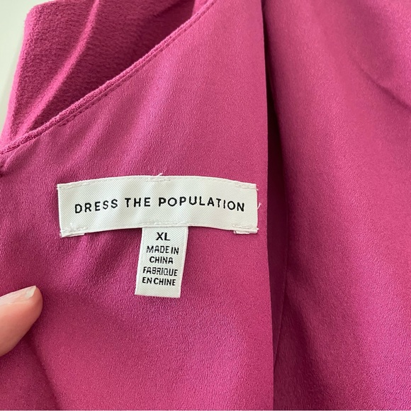 Dress The Population Gracelyn Hibiscus Pink Maxi Dress - Picture 3 of 10